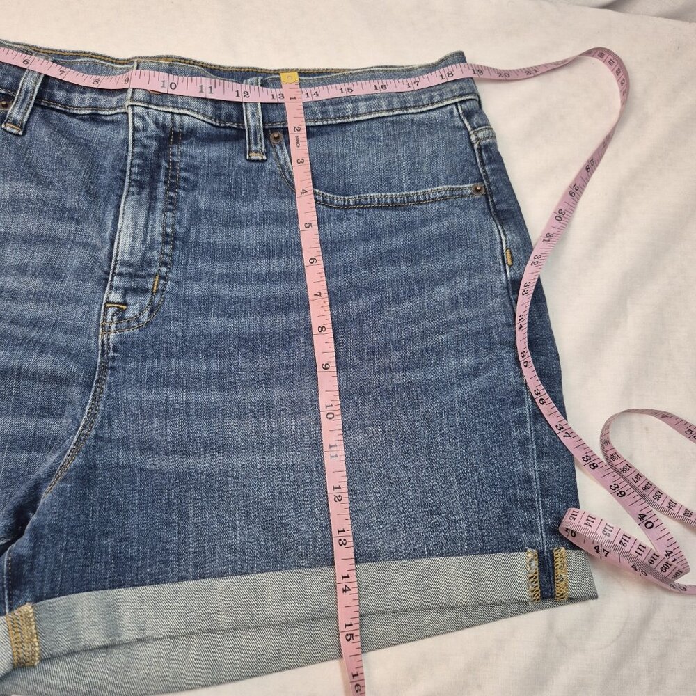 J Crew Stretch Shorts Womens Size 32 Blue Jean Cuffed (56) - Picture 7 of 8
